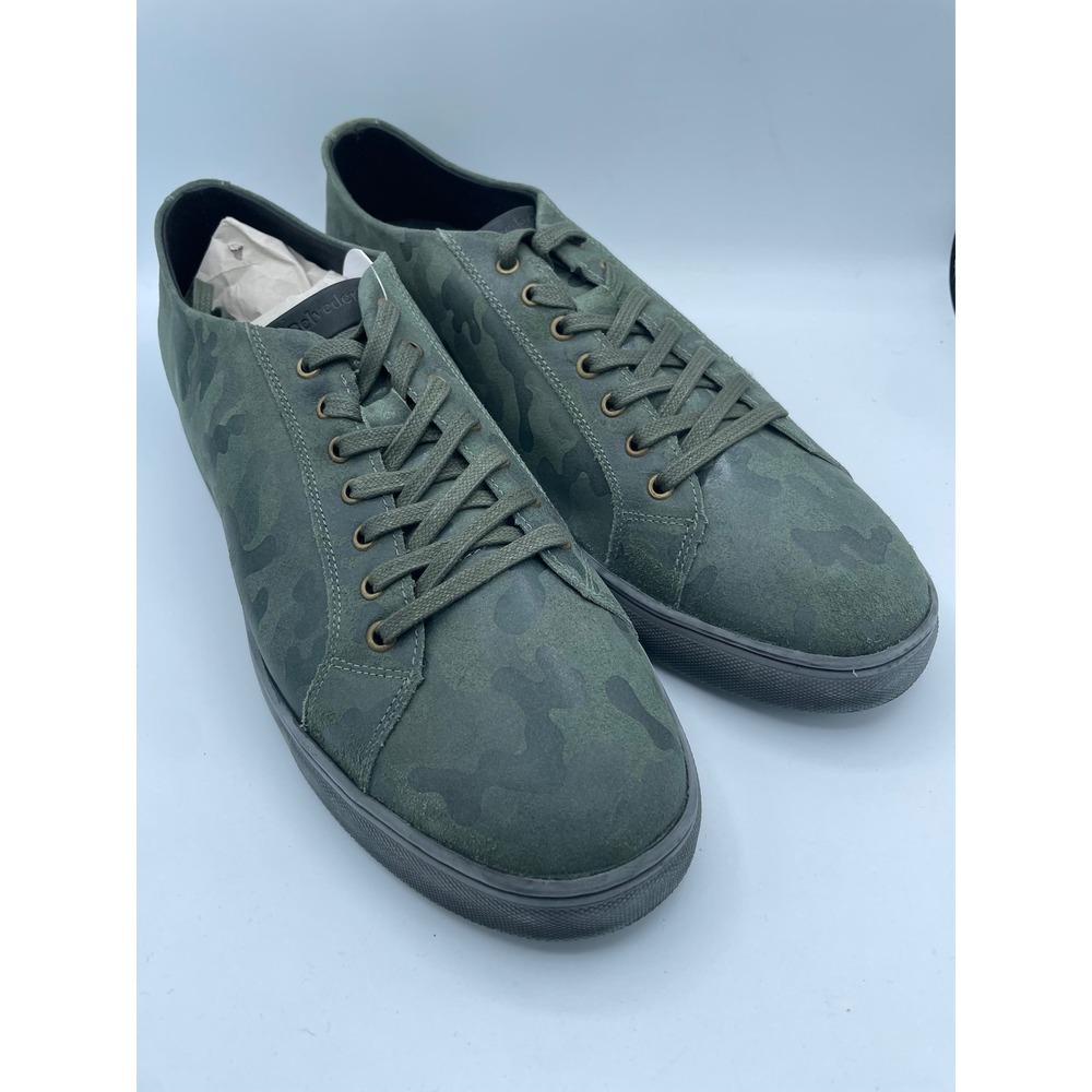 Belvedere Oliver Green‎ Camouflage Suede Sneakers Mens 13 D Made in Brazil Camo